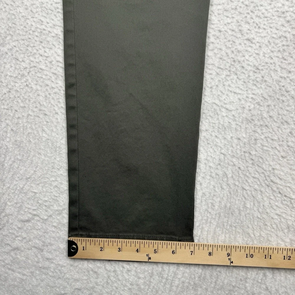 Banana Republic Aiden Slim Fit Chino Pants Olive Green Tapered Leg Men's 33x30 - Picture 10 of 13